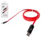 USB кабель Hoco U29, USB тип-A, micro-USB тип-B, 100 см, 2 A, червоний