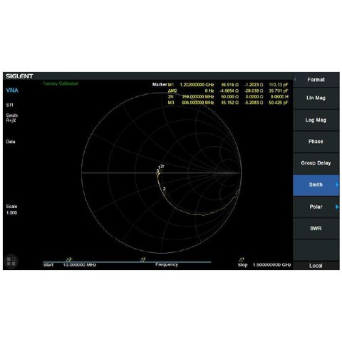 Программное расширение Векторный анализ сети SIGLENT SVA1000X VNA