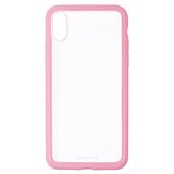 Чохол Baseus для iPhone XS, рожевий, прозорий, пластик, #WIAPIPH58-YS04