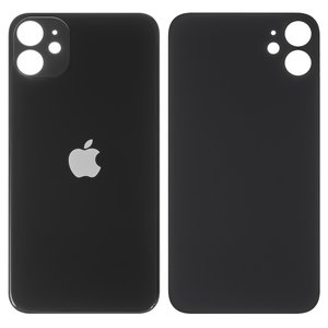 Задня панель корпуса для iPhone 11, чорна, не потрібно знімати скло камери, big hole