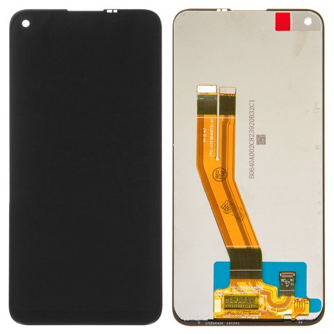 Дисплей для Samsung A115 Galaxy A11, M115 Galaxy M11, чорний, без рамки, Оригінал переклеєне скло 