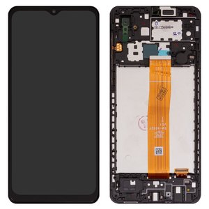 Дисплей для Samsung A022F Galaxy A02, черный, с рамкой, Original PRC , SM A022F V01