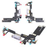 Шлейф для iPhone 14, конектора зарядки, фіолетовий, з мікрофоном, з компонентами, High Copy