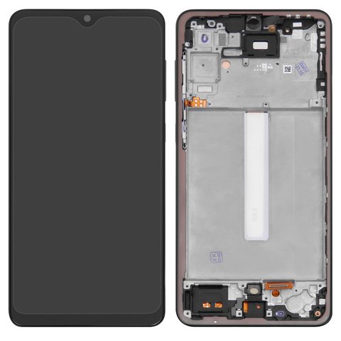 Дисплей для Samsung A336 Galaxy A33 5G, черный, с рамкой, High Copy, с широким ободком, OLED 