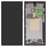 Дисплей для Samsung S928 Galaxy S24 Ultra, черный, с рамкой, Original (PRC), titanium black