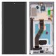 Дисплей для Samsung N975F Galaxy Note 10 Plus, серебристый, с рамкой, High Copy, (OLED)
