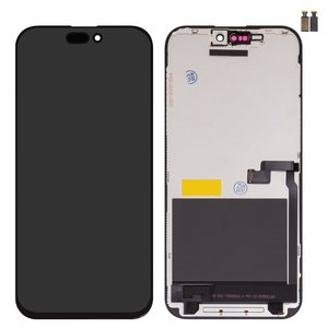 Дисплей для iPhone 16 Pro Max, черный, с рамкой, Copy, TFT , ZY, LTPS FHD