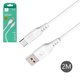 USB кабель SkyDolphin S61TB, USB тип-C, USB тип-A, 200 см, 2,4 А, белый