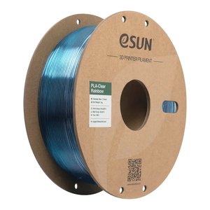 Філамент для 3D принтера eSUN PLA Clear Rainbow Purple Blue Cyan, 1 кг