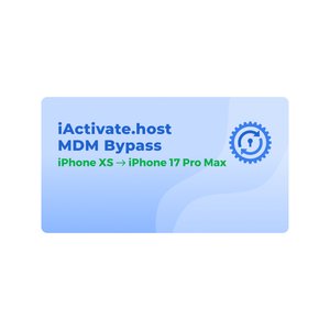 iActivate.host Обхід MDM для iPhone XS → iPhone 17 Pro Max