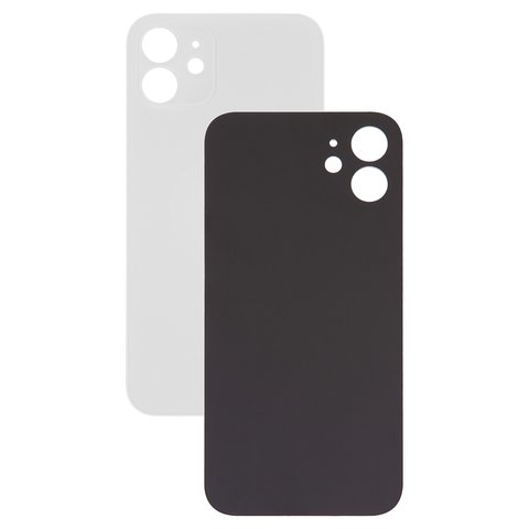 Panel trasero de carcasa puede usarse con iPhone 12, blanco, no es necesario desmontar la cámara, AAA, big hole