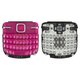 Keyboard compatible with Nokia C3-00, (pink, english)