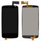 LCD compatible with HTC Desire 500, (black, without frame)