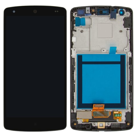 Pantalla LCD puede usarse con LG D820 Nexus 5 Google, D821 Nexus 5 Google, negro, con marco, Original PRC 