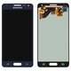 LCD compatible with Samsung G850F Galaxy Alpha, (black, without frame, original (change glass) )