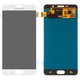 LCD compatible with Samsung A710 Galaxy A7 (2016), (white, without frame, High Copy, (OLED))