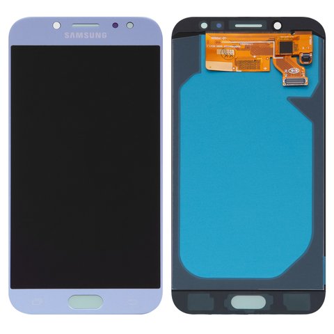 Pantalla LCD puede usarse con Samsung J730 Galaxy J7 2017 , azul claro, sin marco, High Copy, OLED 