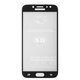 Защитное стекло All Spares для Samsung J730 Galaxy J7 (2017), 5D Full Glue, черный, cлой клея нанесен по всей поверхности