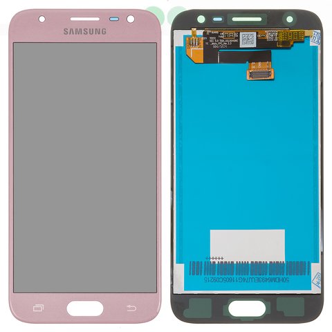 Дисплей для Samsung J330 Galaxy J3 2017 , розовый, без рамки, Оригинал переклеено стекло 