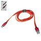USB Cable Konfulon S78, (USB type-A, USB type C, 100 cm, 3 A, red)