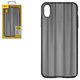 Чехол Baseus для iPhone XS Max, черный, с переливом, матовый, пластик, #WIAPIPH65-JG01