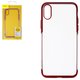 Case Baseus compatible with iPhone XS, (red, transparent, silicone) #ARAPIPH58-MD09