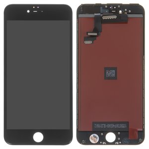 Pantalla LCD puede usarse con iPhone 6 Plus, negro, con marco, AAA, con plásticos de cámara y sensor de acercamiento, tianma