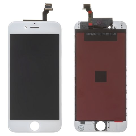 LCD compatible with iPhone 6, white, with frame, AAA, Tianma+ 