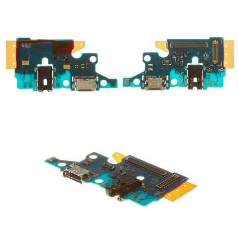 Cable flex puede usarse con Samsung A715F DS Galaxy A71, del conector de carga, del conector de auriculares, con micrófono, High Copy, placa del cargador