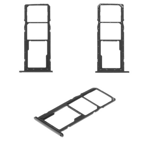 SIM Card Holder compatible with Samsung A015 Galaxy A01, black 