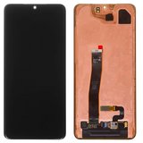Дисплей для Samsung G988 Galaxy S20 Ultra, черный, без рамки, Оригинал (переклеено стекло)