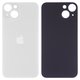 Housing Back Cover compatible with iPhone 13, (white, need to remove the camera glass, small hole)