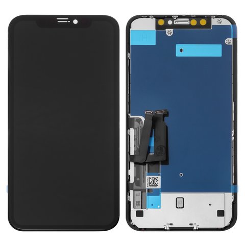 LCD compatible with iPhone XR, black, with frame, AAA, with protective screen for display, TFT , YOUDA 