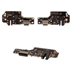 Flat Cable compatible with Xiaomi Redmi Note 8 2021 , headphone connector, charge connector, with microphone, Original PRC , charging board 