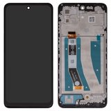 Дисплей для Motorola Moto G32, черный, с рамкой, High Copy, LCD universal