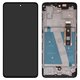 LCD compatible with Motorola Moto G72 XT2255, (black, with frame, Original (PRC))