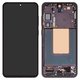 Pantalla LCD puede usarse con Samsung S926 Galaxy S24 Plus, negro, con marco, High Copy, (OLED)