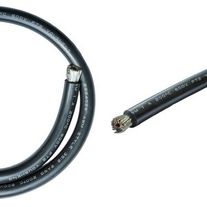 Провод в силиконовой изоляции 2AWG, 33,6 мм², 1 м, черный