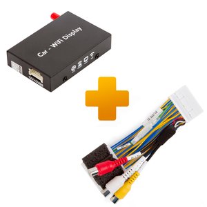 Smartphone iPhone Wi Fi Mirroring Adapter and Connection Cable Kit for Toyota Touch 2 Entune Monitors