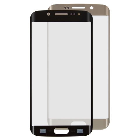 Housing Glass compatible with Samsung G925F Galaxy S6 EDGE, golden 