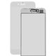 Housing Glass compatible with iPhone 8 Plus, (with OCA film, with frames, white)