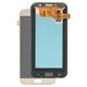 LCD compatible with Samsung A720 Galaxy A7 (2017), (golden, without frame, Original (PRC), original glass)