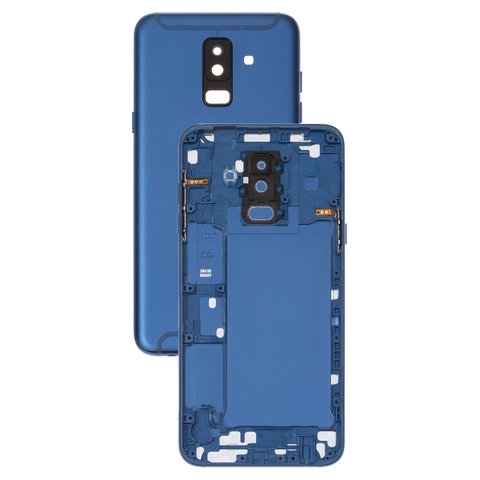 Housing Back Cover compatible with Samsung A605F Dual Galaxy A6+ 2018 , dark blue 