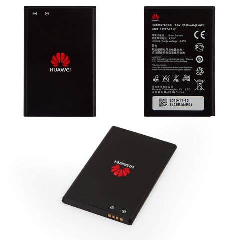 Battery HB505076RBC compatible with Huawei Y3 II, Li ion, 3.8 V, 2100 mAh, Original PRC  
