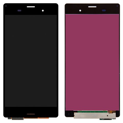 LCD compatible with Sony D6603 Xperia Z3, D6633 Xperia Z3 DS, D6643 Xperia Z3, D6653 Xperia Z3, black, without frame, High Copy 