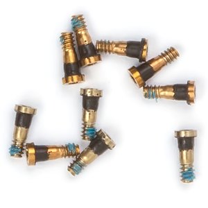 Screw compatible with iPhone 7, iPhone 7 Plus, golden, 10 pcs., external 