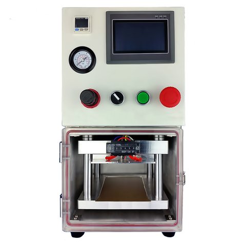 LCD Module Gluing Machine YMJ 3 01, vacuum, for LCDs up to 7" 
