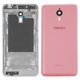 Housing Back Cover compatible with Meizu M1 Metal, (pink)