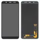 LCD compatible with Samsung J800 Galaxy J8, J810 Galaxy J8 (2018), J810 Galaxy On8 (2018), (black, with light adjustable, without frame, Copy, (TFT))