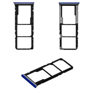 SIM Card Holder compatible with Xiaomi Redmi 9A, dark blue, M2006C3LG, M2006C3LI, M2006C3LC 